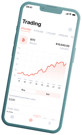 Tela da plataforma de negociação automatizada de criptomoedas do Reportença